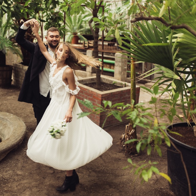 greenhouse wedding