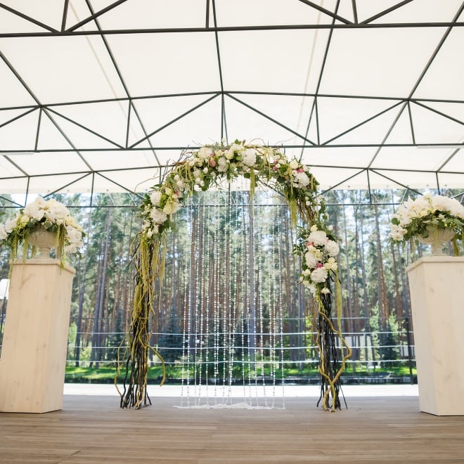 Spectacular Spring Wedding Colors at This Stunning Tulum- Inspired  Greenhouse - Green Wedding Shoes