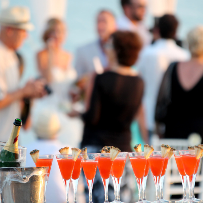 cocktail wedding reception