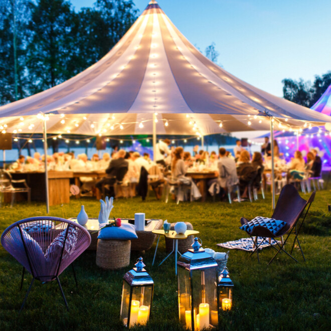 Cost to rent outlet party tent